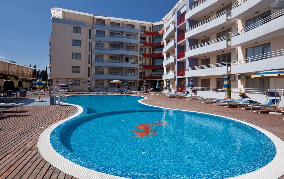 Spacious One-Bedroom Apartment with Pool View in Sunny Beach