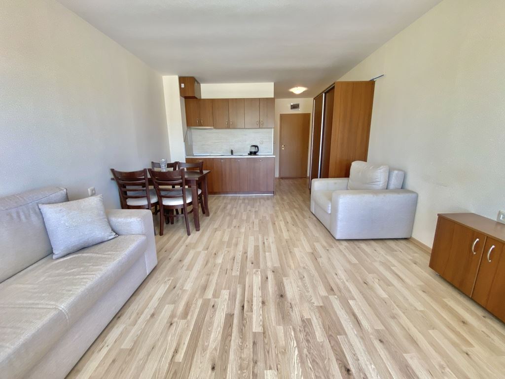 Functional studio with mountain view – Sunny Beach, northern area, 500 m from the beach