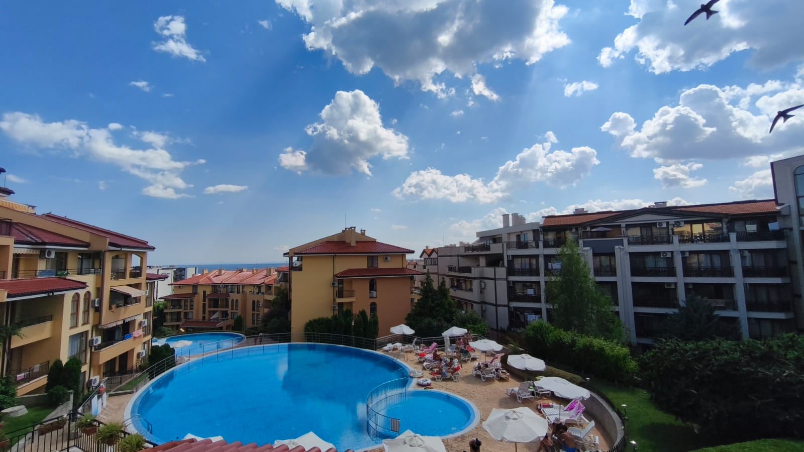 Spacious Two-Bedroom Apartment with Sea View in Sveti Vlas, 200 Meters from the Beach