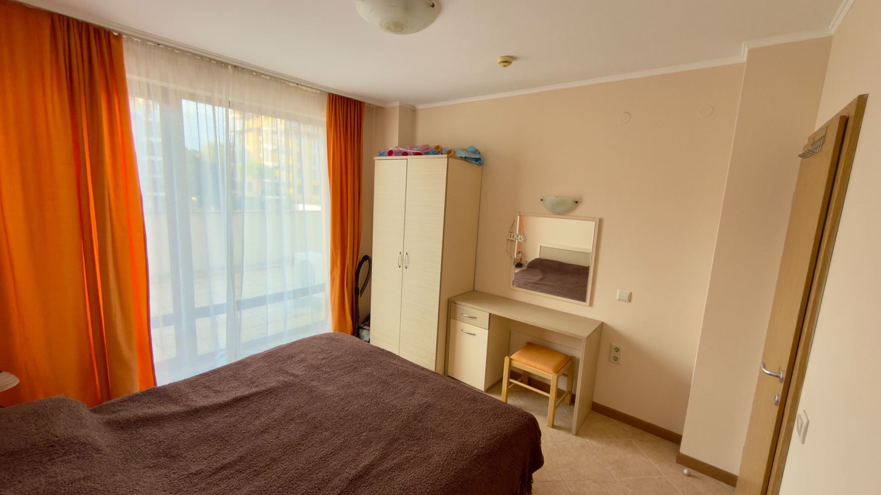 Spacious One-Bedroom Apartment with a Large Terrace and Pool View in Sunny Beach