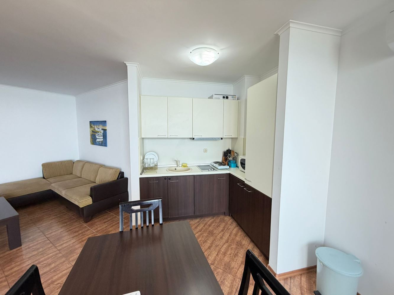 Three-room Apartment with Direct Sea Views on the First Line in Nessebar