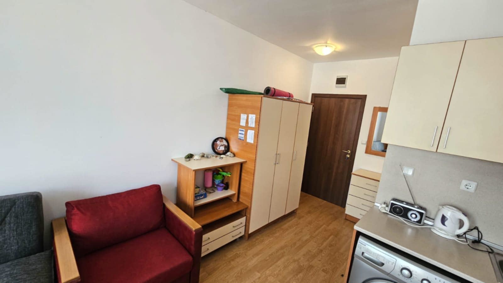 Compact studio in the Sunny Beach area – excellent infrastructure, residential electricity, and a wonderful investment