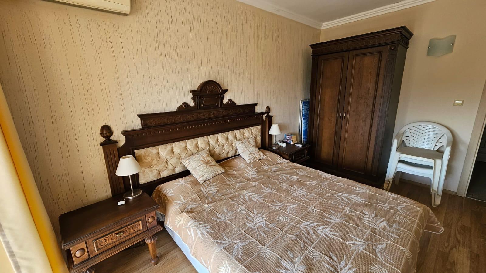 Spacious one-bedroom apartment on the first sea line in Tsarevo with full furnishing