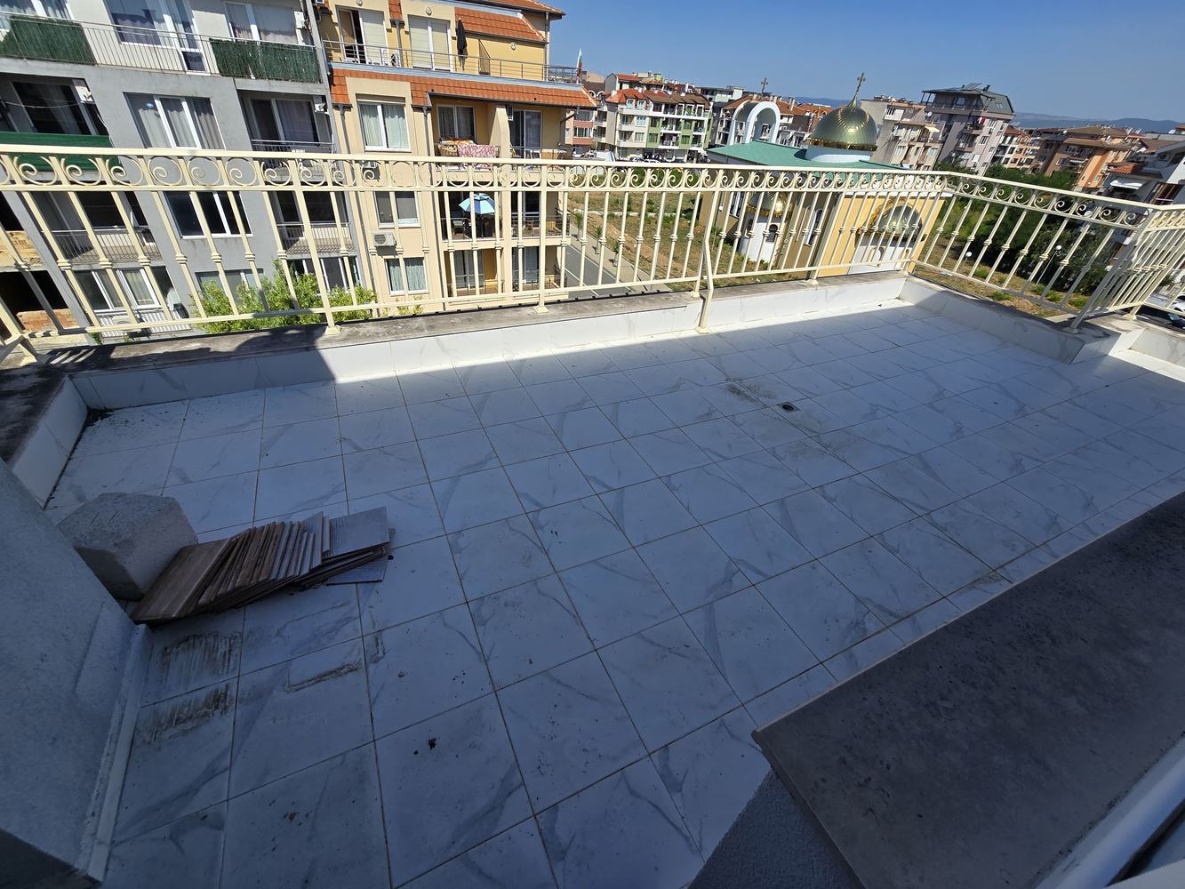 Studio with a Huge Panoramic Terrace and Wonderful View in Nessebar, Cherno More 2 District – No Maintenance Fee