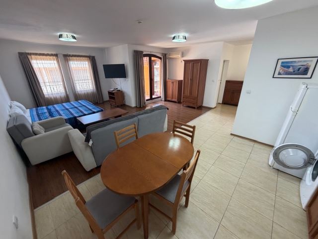 One-bedroom apartment on the first line with sea view in Aheloy