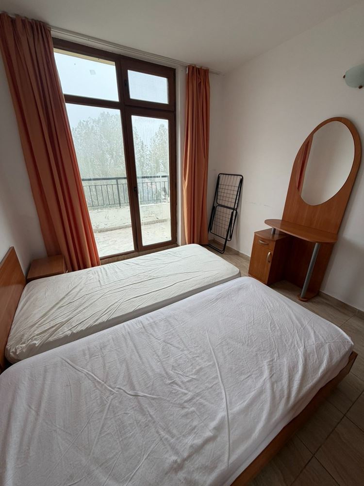 Spacious Two-Room Apartment with One Bedroom on the Top Floor in Sunny Beach, with a Swimming Pool and Green Surroundings