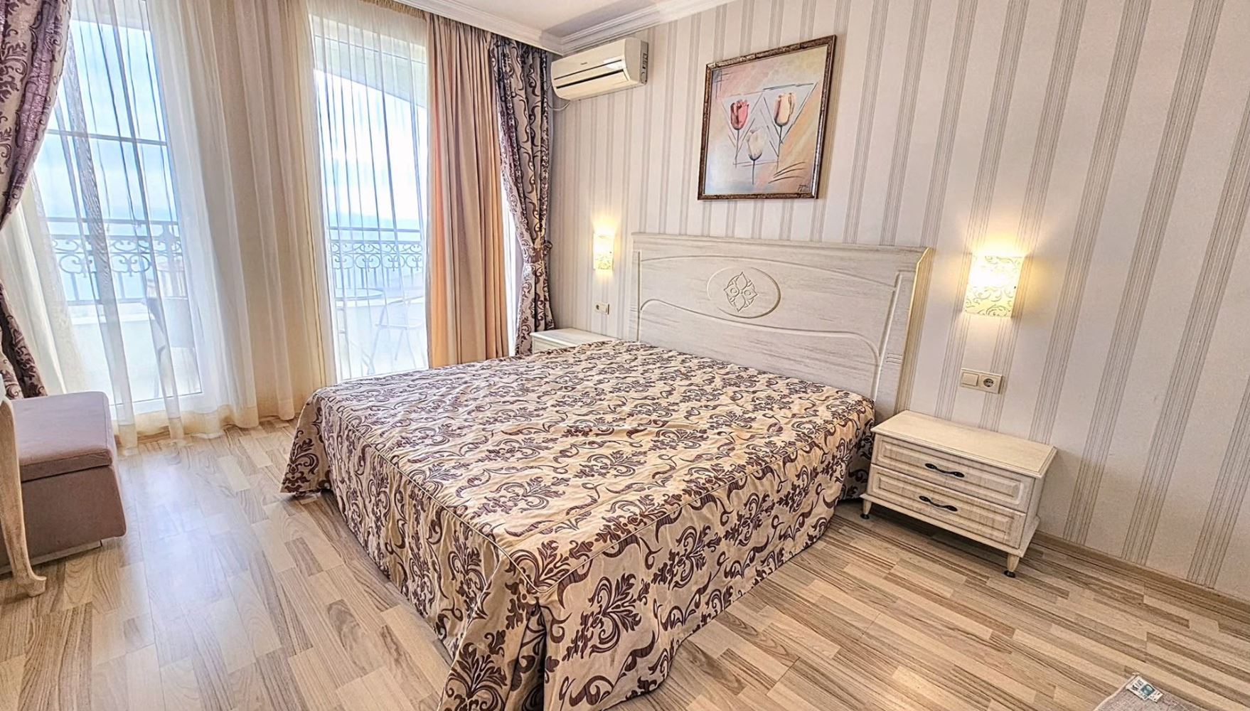 One-Bedroom Apartment on the First Line in Pomorie with Panoramic Sea View and Excellent Amenities