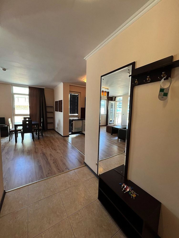 Spacious one-bedroom apartment 50 meters from the beach in Sunny Beach – excellent location and comfort in a gated complex