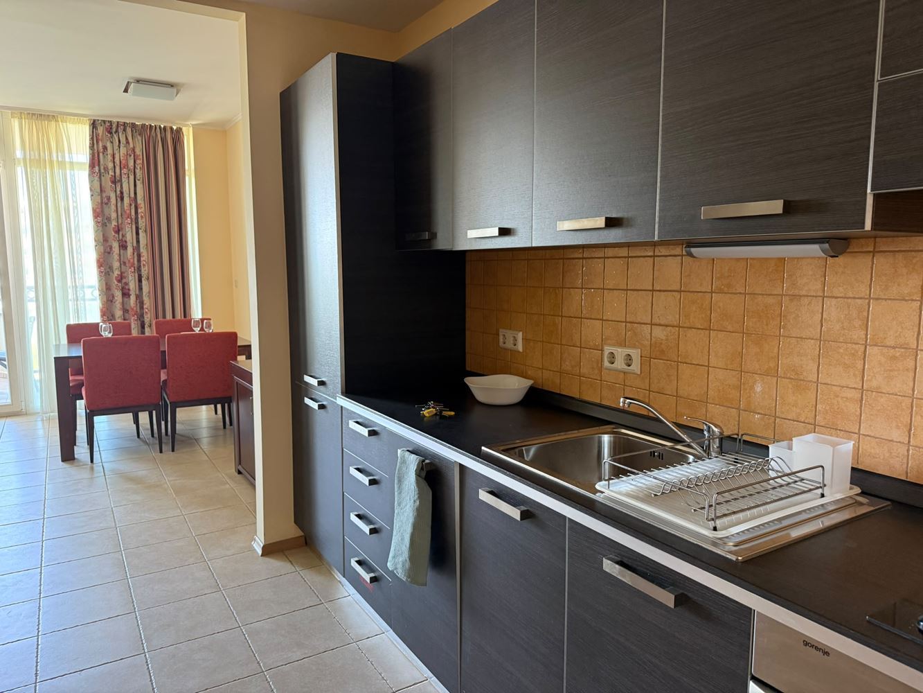 Spacious One-Bedroom Apartment on the First Line in Pomorie