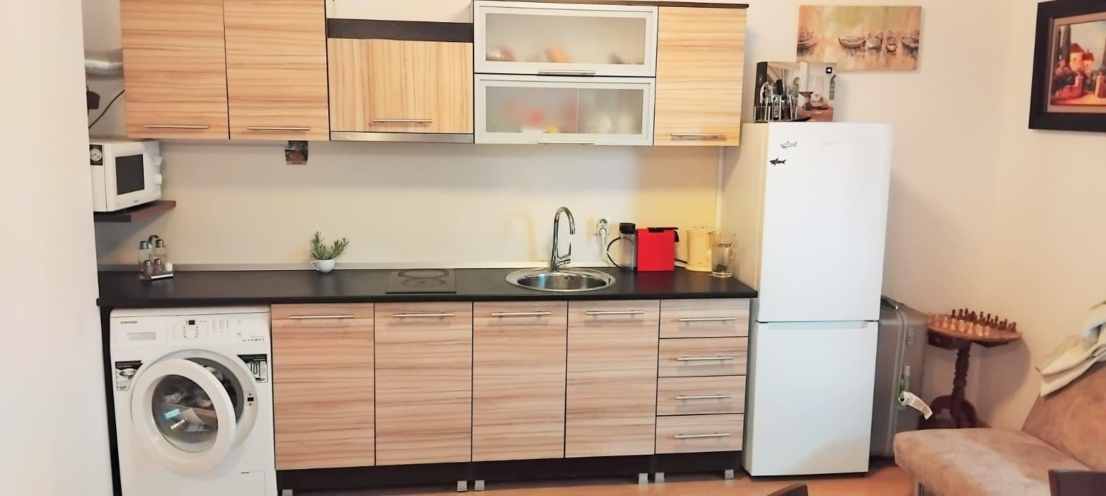 Spacious studio with pool view in a quiet complex in Sveti Vlas – comfort and coziness by the sea