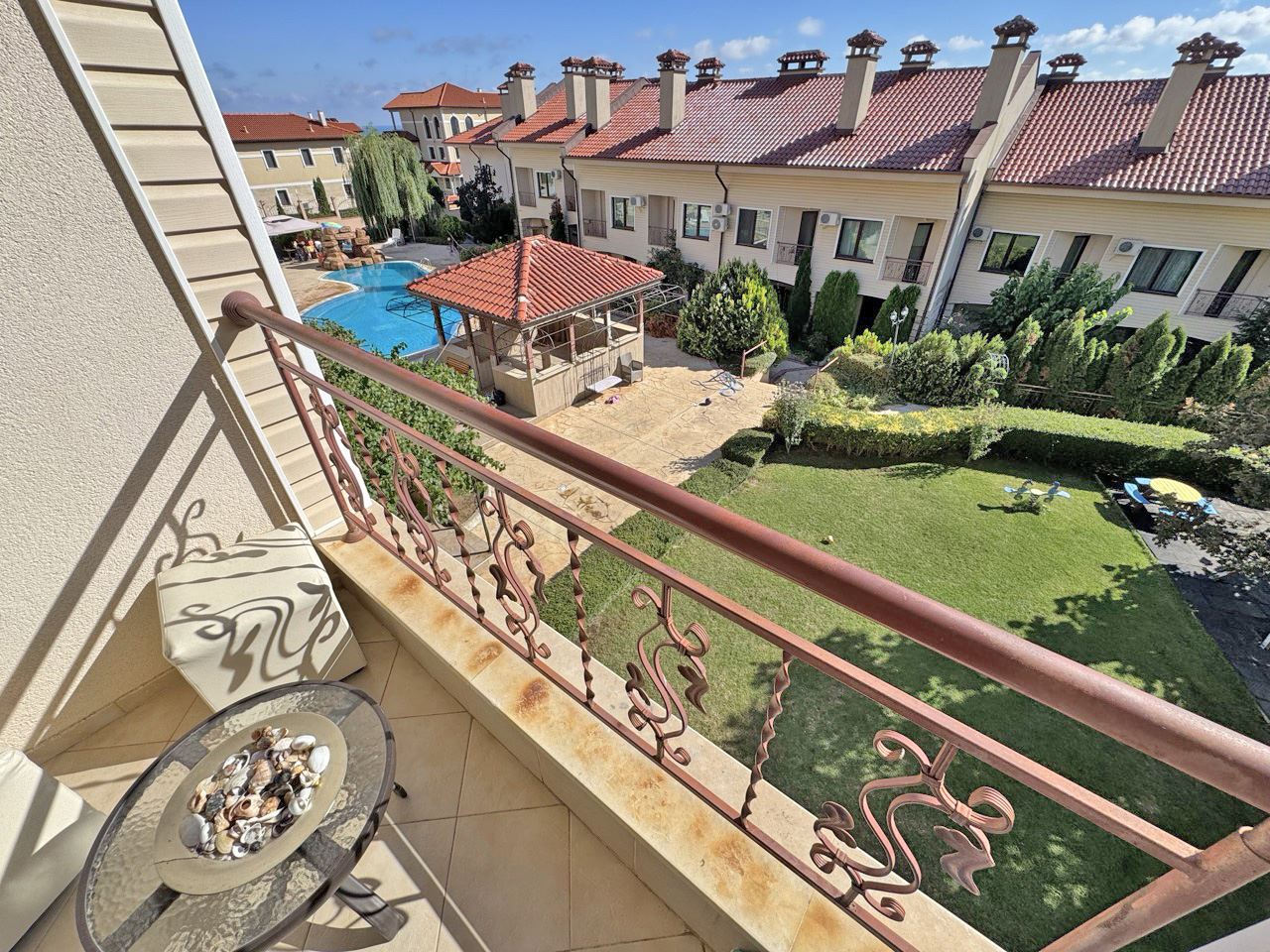 Furnished One-Bedroom Apartment with a Wonderful View of Sunny Beach