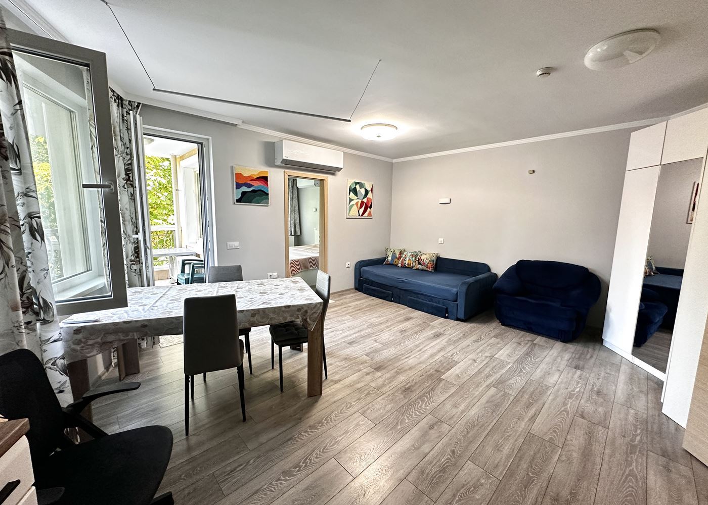 Two-room apartment 100 metres from the beach in Nessebar – tranquillity, greenery and an excellent location