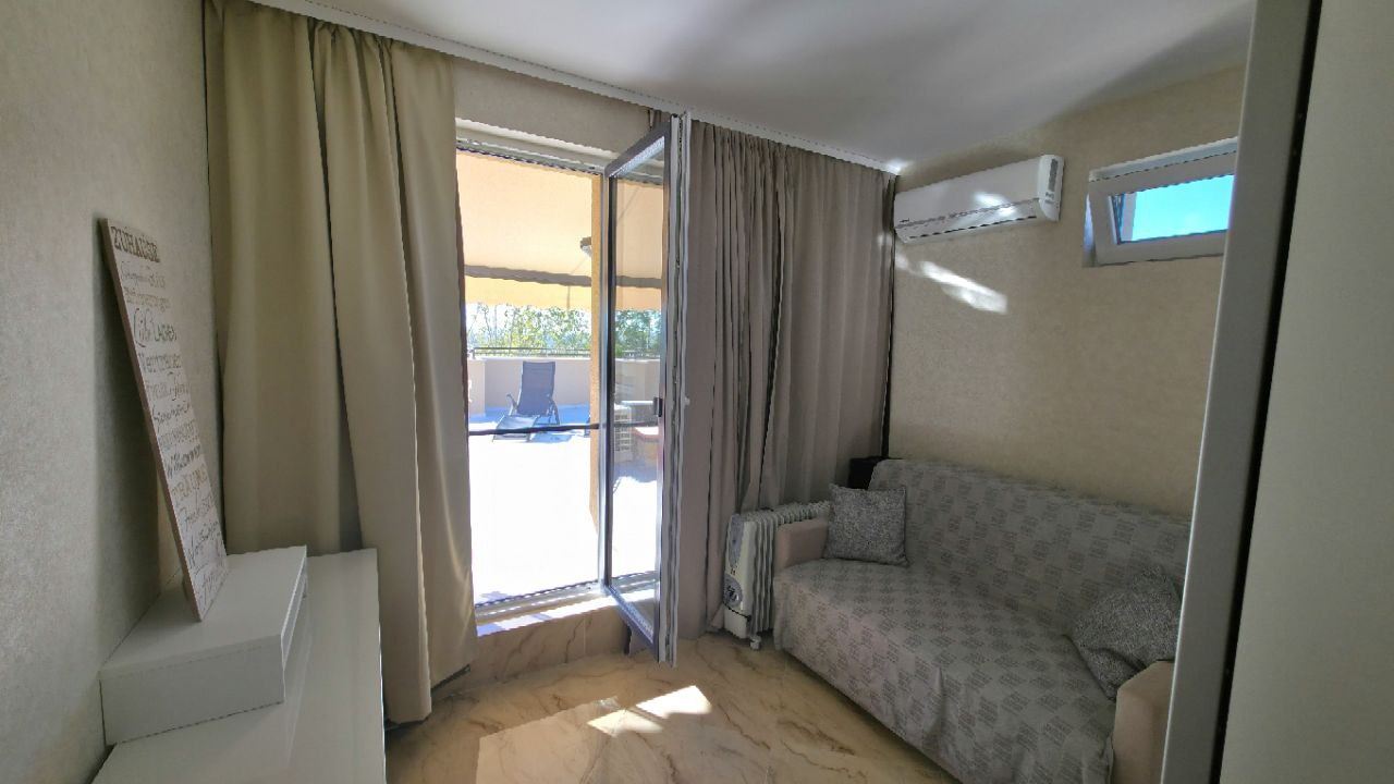 Three-room Apartment with a Large Panoramic Terrace in a Stylish Complex in Sunny Beach