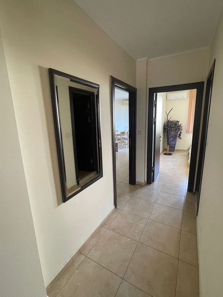 Stylish three-room apartment on the ground floor with a pool view – only 300 meters from the sea in Nessebar