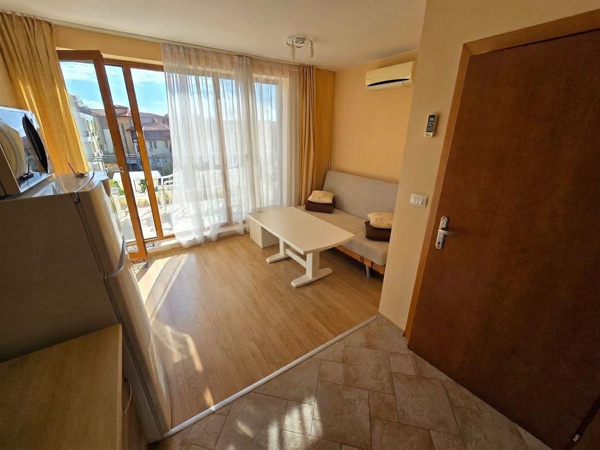 Panoramic Sea View on the First Line – Furnished One-Bedroom Apartment in Sveti Vlas