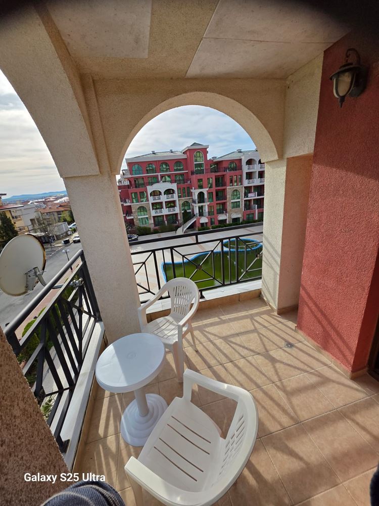 One-bedroom apartment with sea view and Old Nessebar view in Sveti Vlas