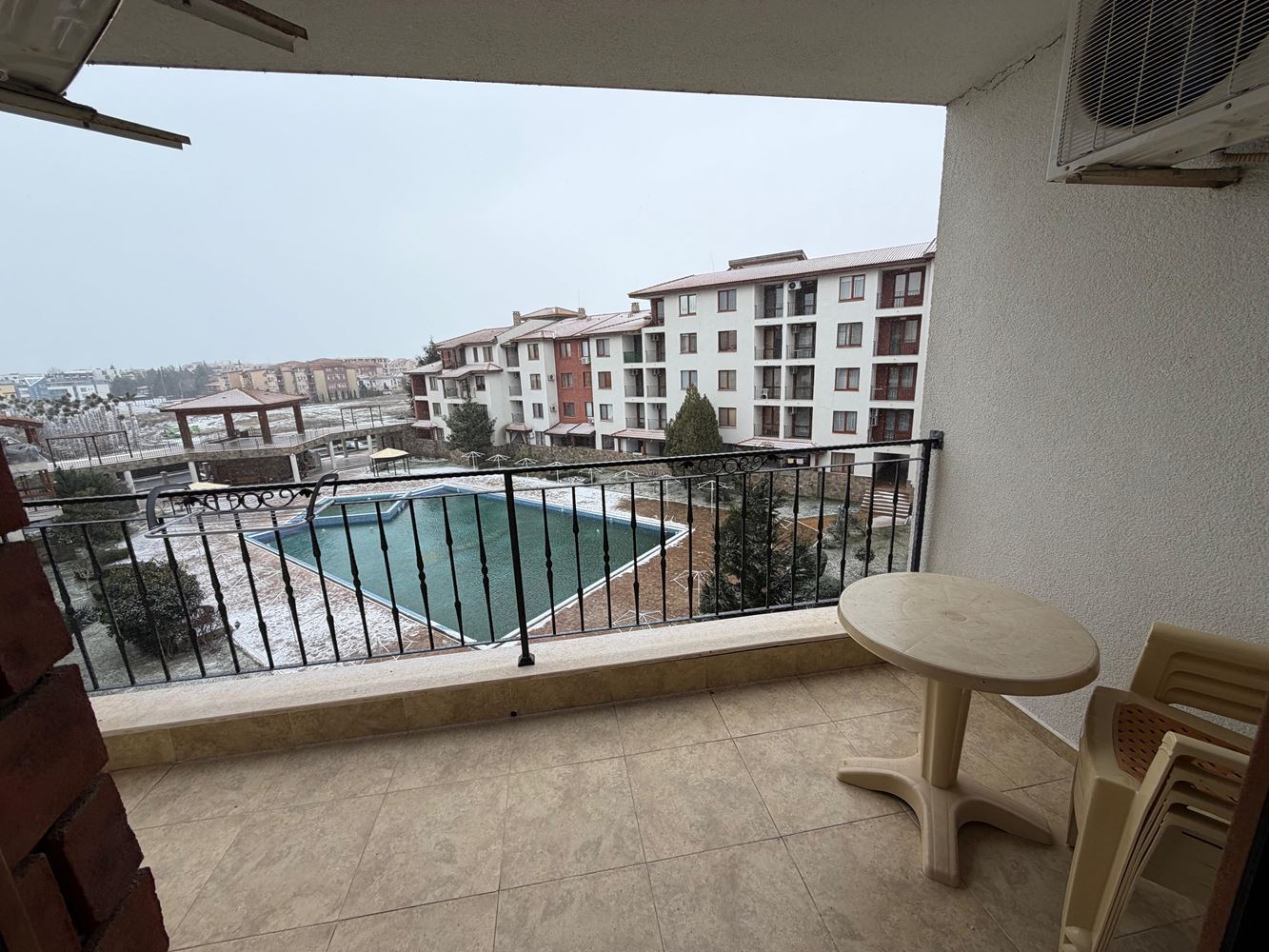Apartment with two bedrooms and pool view in Nessebar – space, comfort and excellent location just 300 meters from the sea