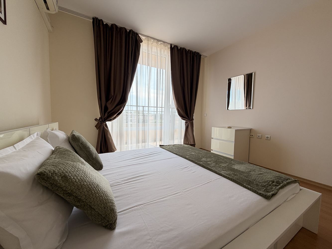 Spacious Apartment with Two Bedrooms in Sunny Beach – Panoramic View and Quiet Location