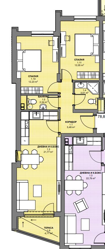 Two bedroom new apartment in prestigious area of Ravda