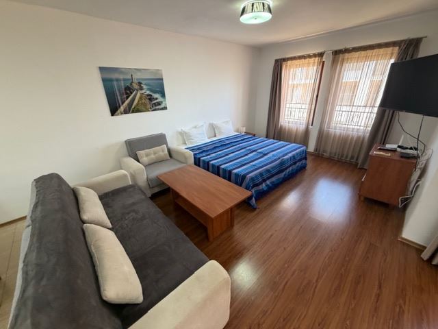 One-bedroom apartment on the first line with sea view in Aheloy