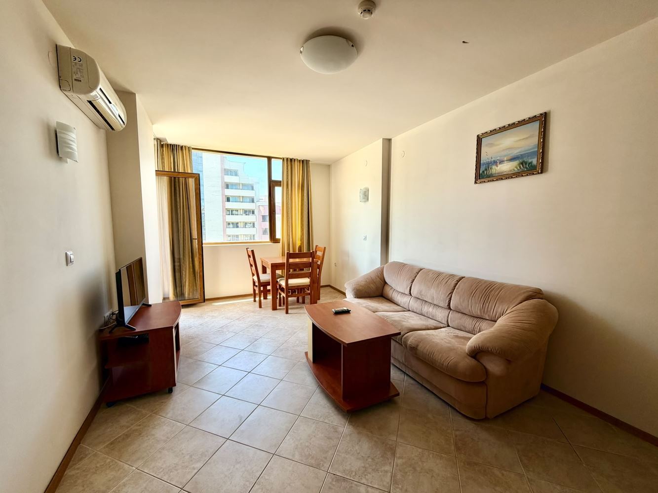 Spacious One-Bedroom Apartment with Sea View on the Second Line in Sunny Beach