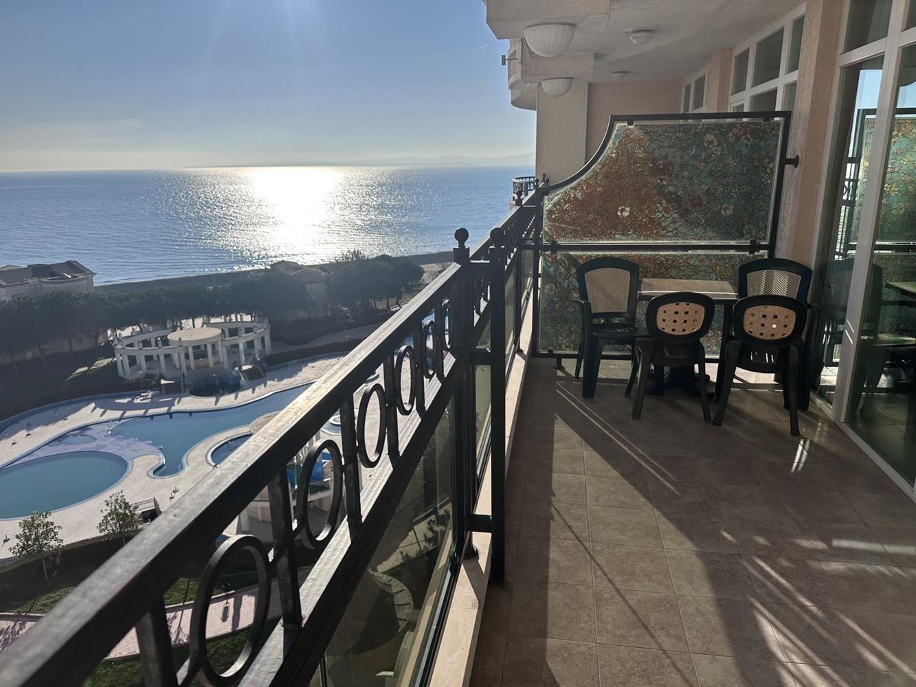 Two-bedroom apartment in Pomorie with frontal sea view – luxury living on the beachfront