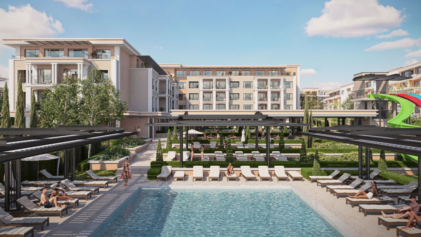 Two-Room Apartment with Panoramic Sea Views in a New Premium Complex on the First Line in Sveti Vlas