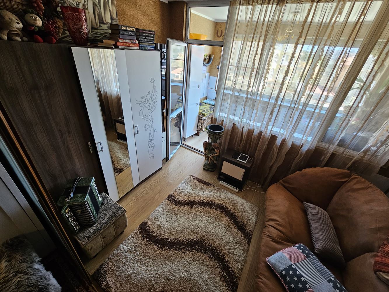 Studio with sea view in Sveti Vlas – with parking space and no maintenance fee