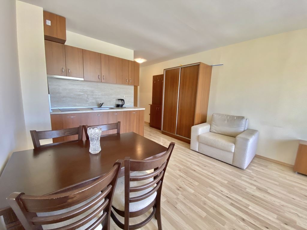 Functional studio with mountain view – Sunny Beach, northern area, 500 m from the beach