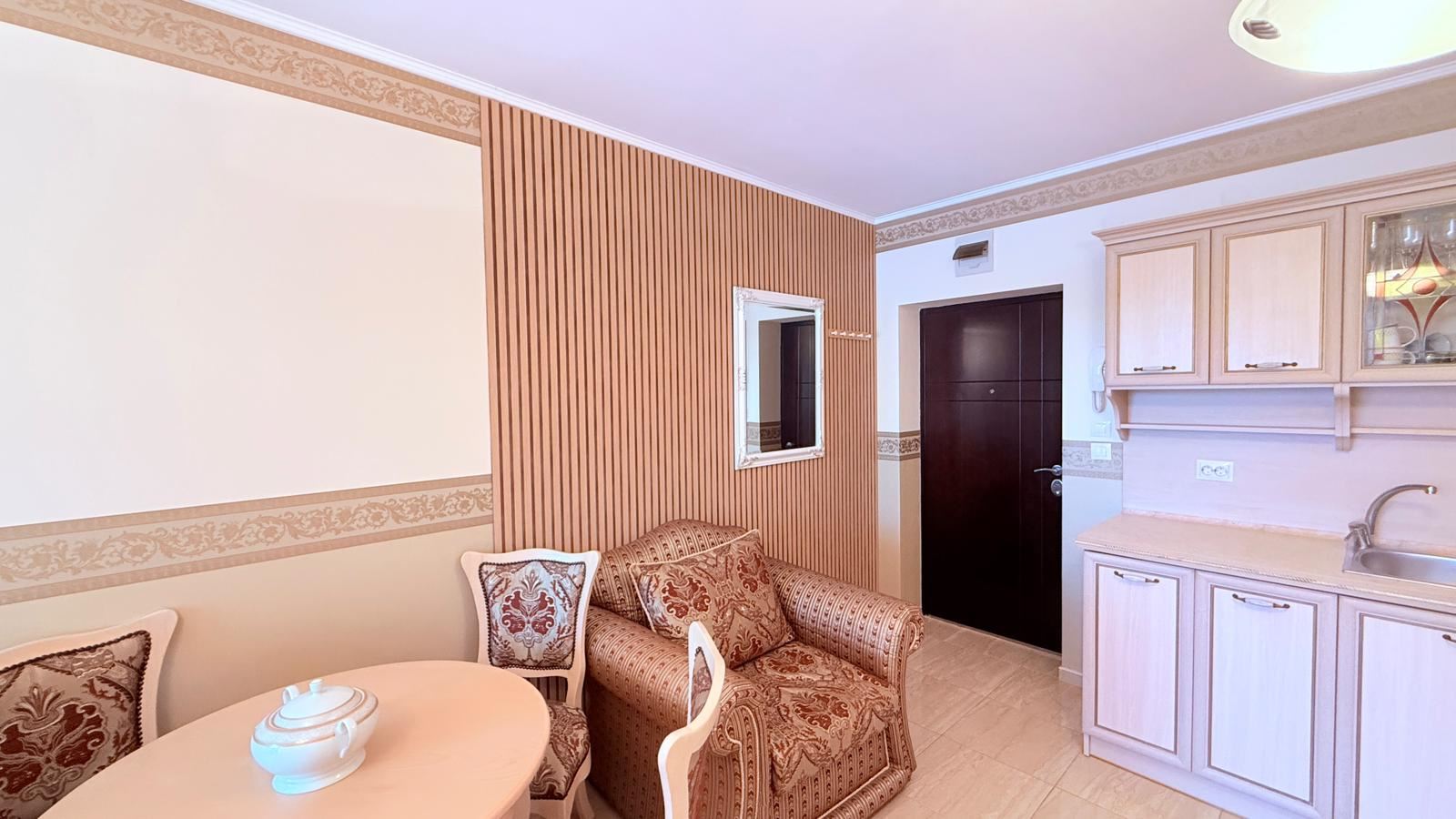 Luxury two-bedroom apartment in a complex in Nessebar – 200 meters from the beach, pool and garden view