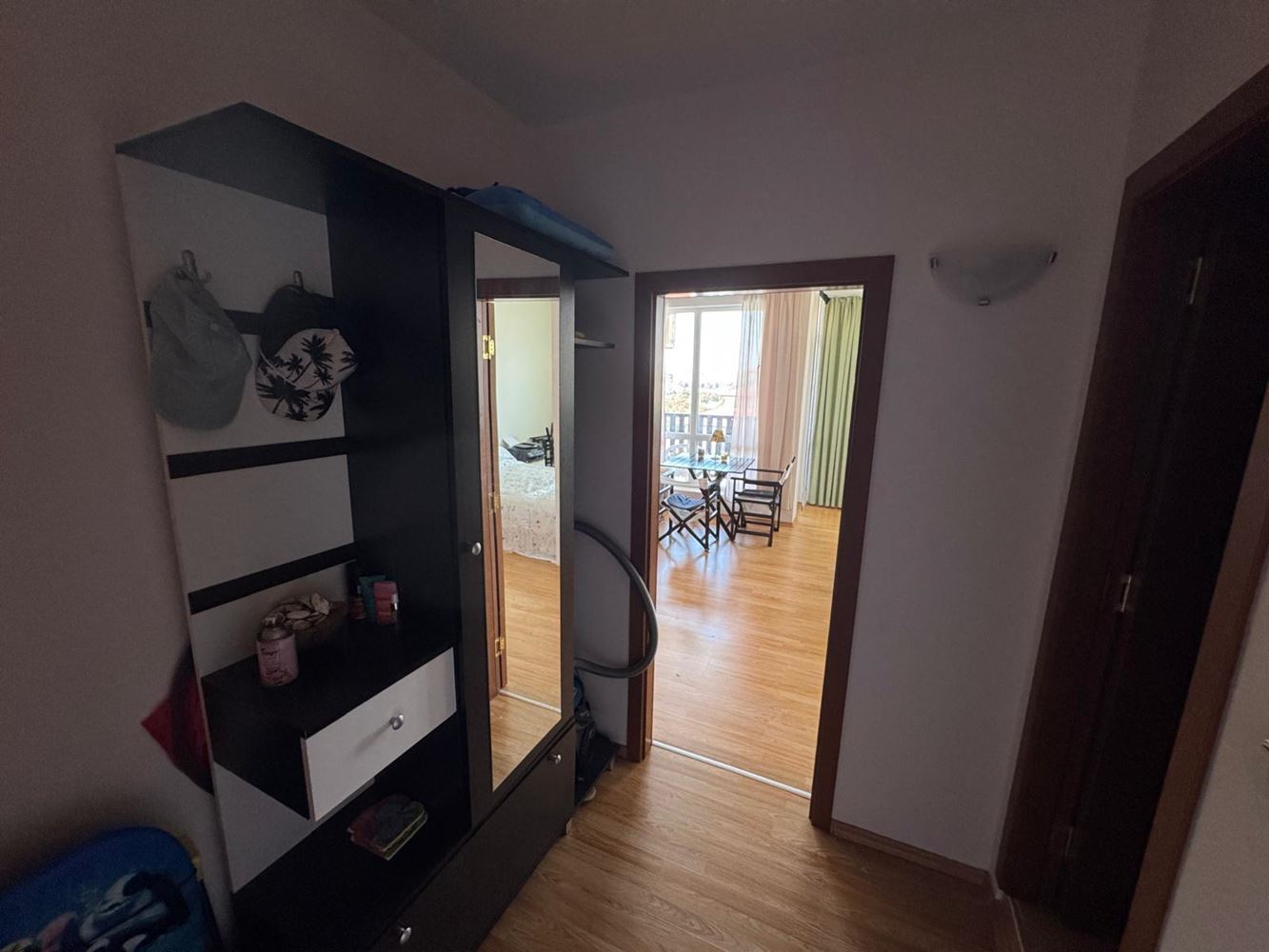 Spacious studio with sea view and separate sleeping area in Aheloy