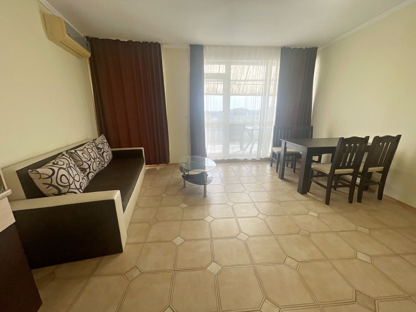Spacious One-Bedroom Apartment with Pool View in Sunny Beach