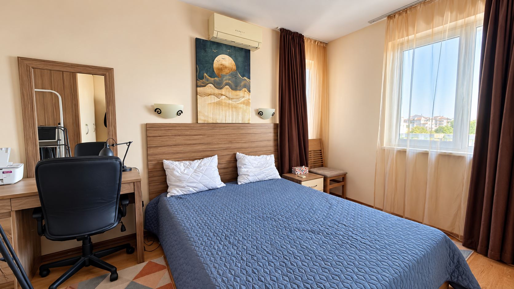 Cosy Small One-Bedroom Apartment in a Complex with a Swimming Pool and 24-Hour Security