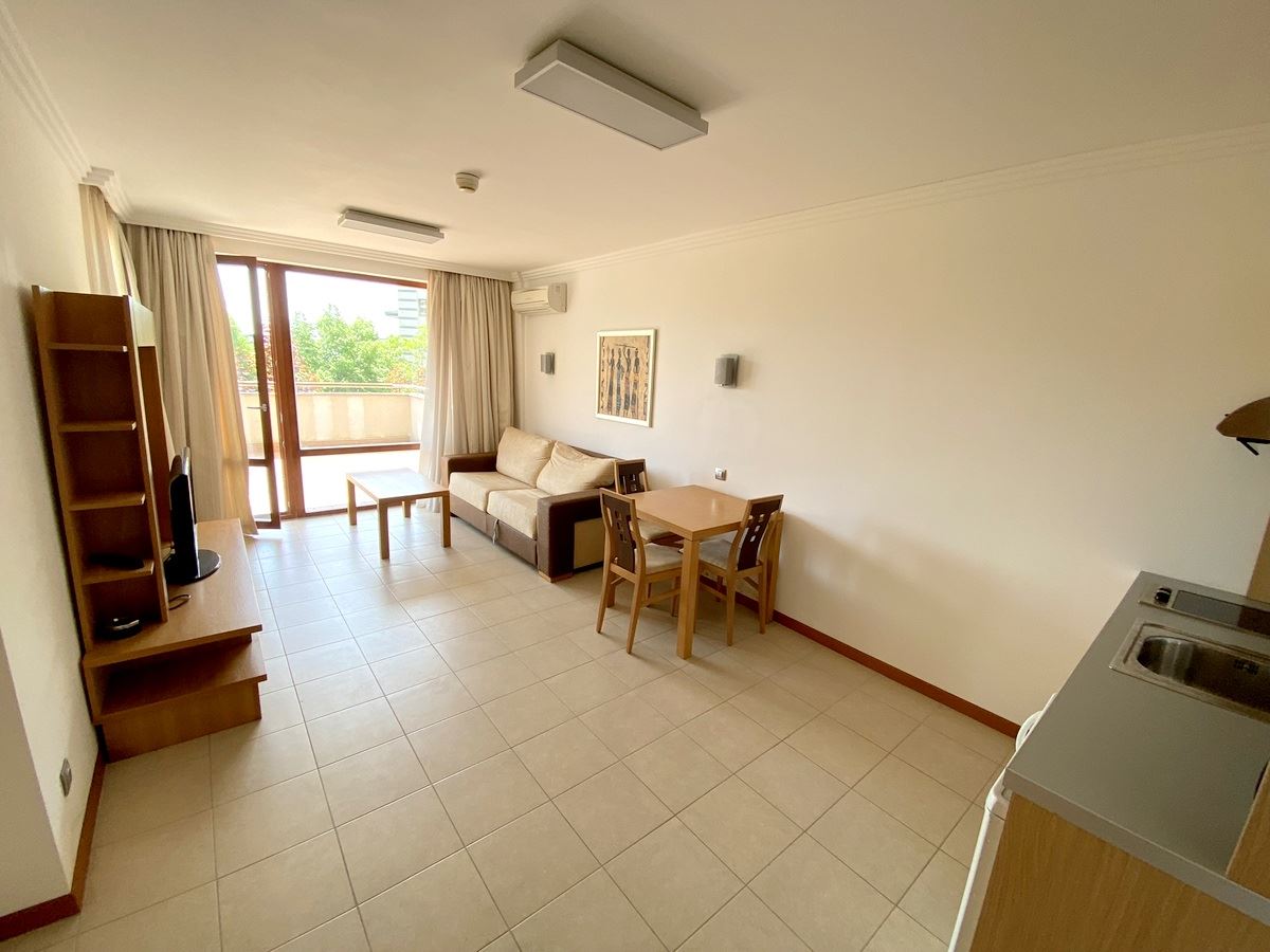 One-bedroom apartment on the first sea line in Ravda – luxury, nature, and impressive pool view