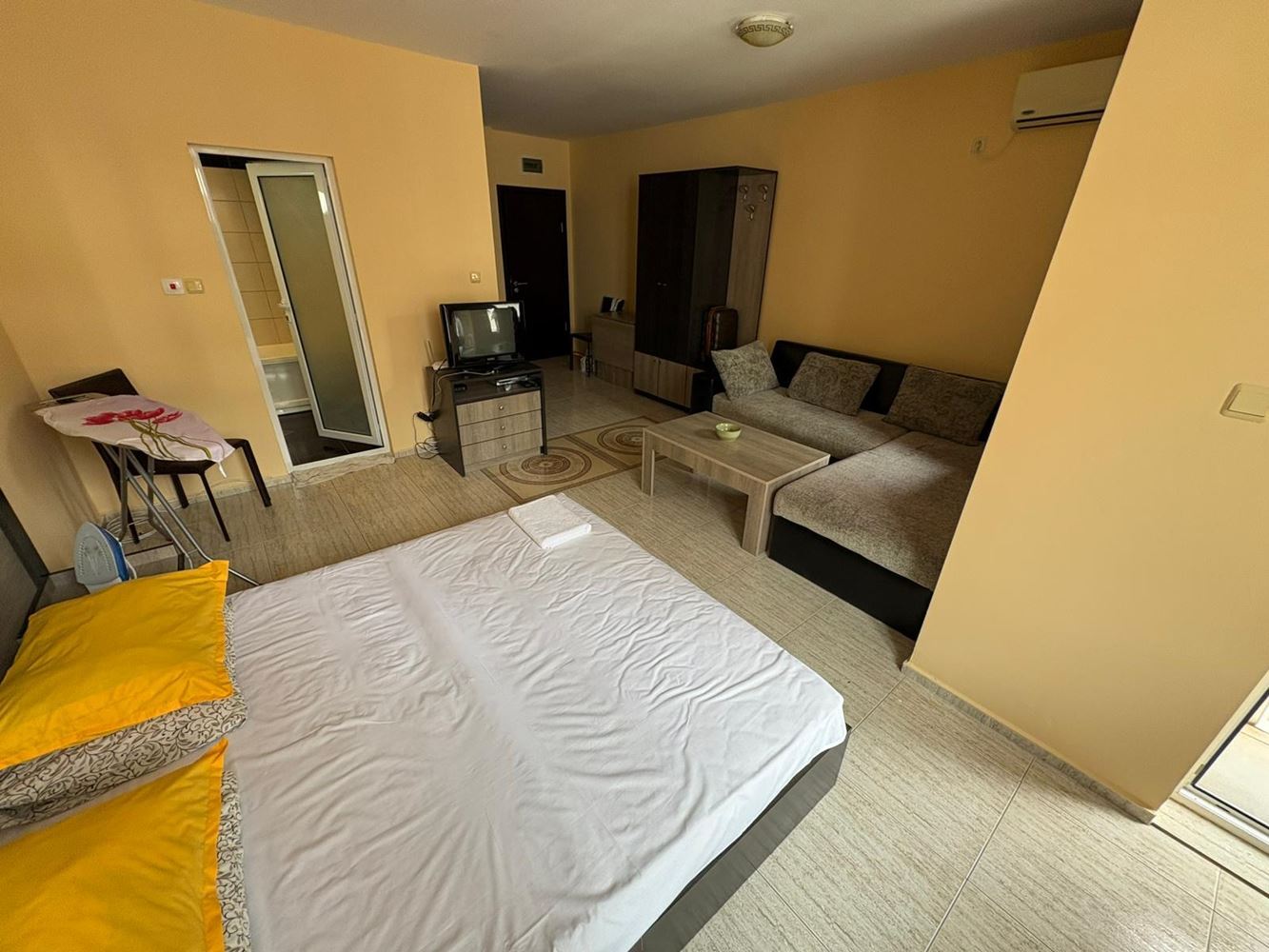 Spacious studio in Sunny Beach – southern part, excellent location near Cacao Beach