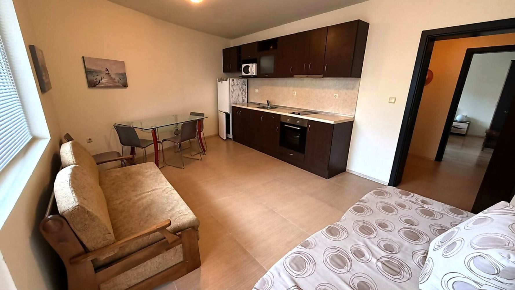 Spacious One-Bedroom Apartment with Two Terraces in Sveti Vlas – Fully Furnished and Ready to Move In