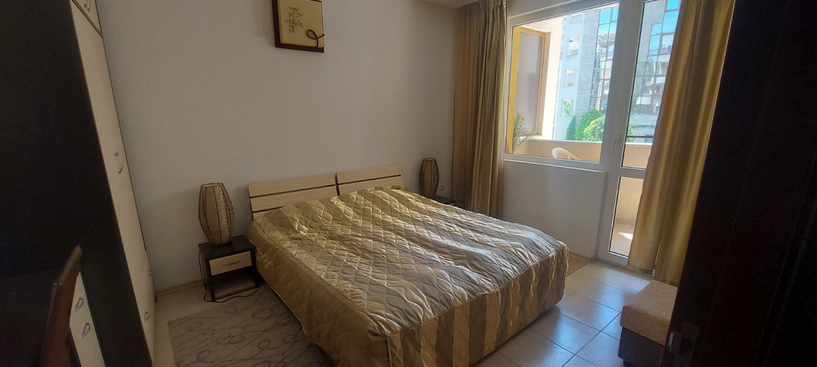Spacious two-bedroom apartment in a modern complex in the center of Sunny Beach