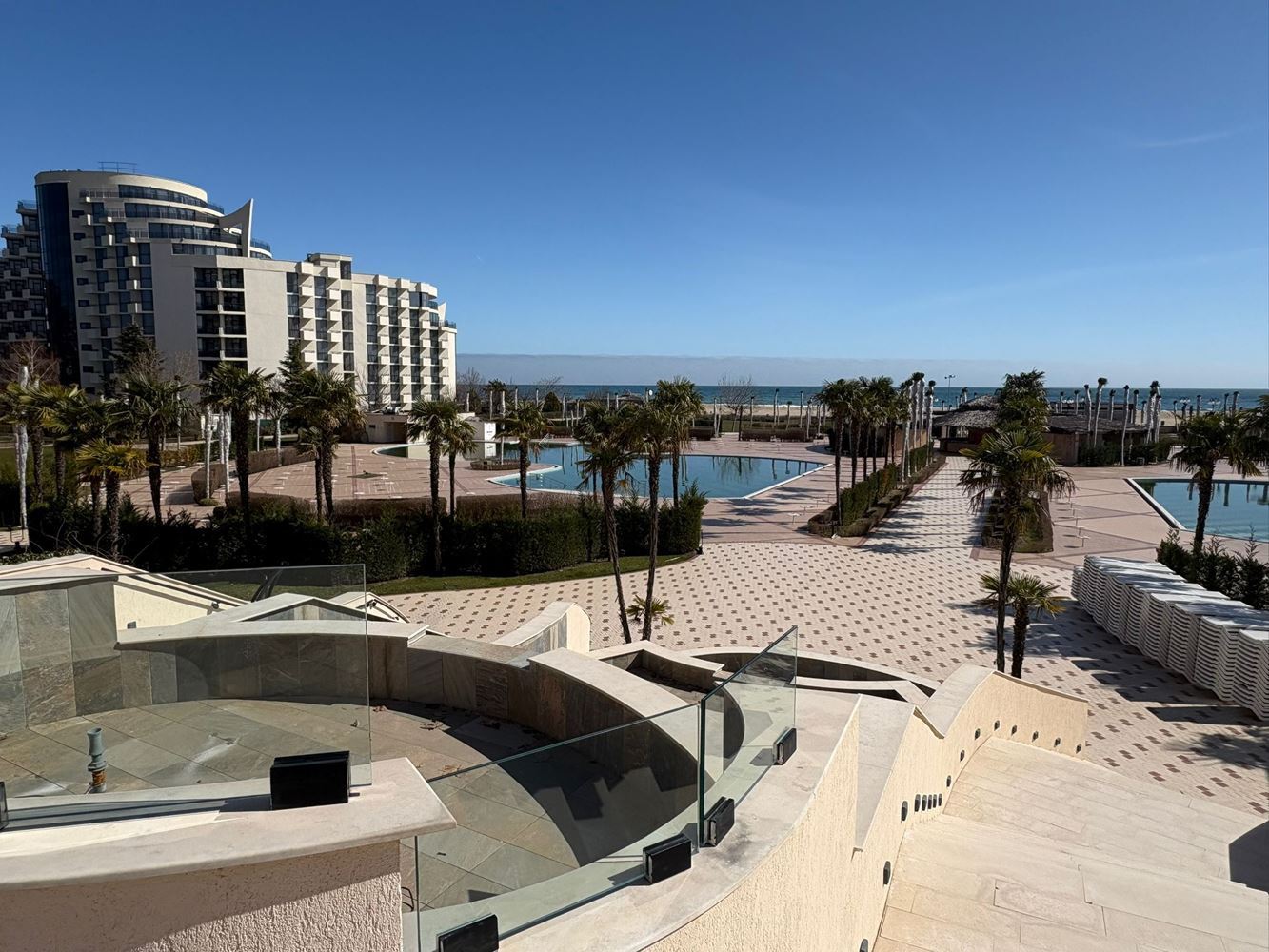 Spacious One-Bedroom Apartment on the First Line with Impressive Amenities in Sunny Beach