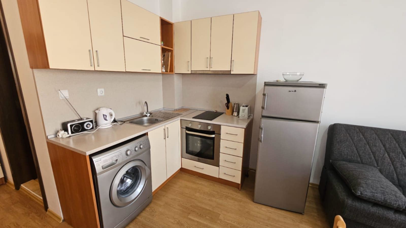 Compact studio in the Sunny Beach area – excellent infrastructure, residential electricity, and a wonderful investment