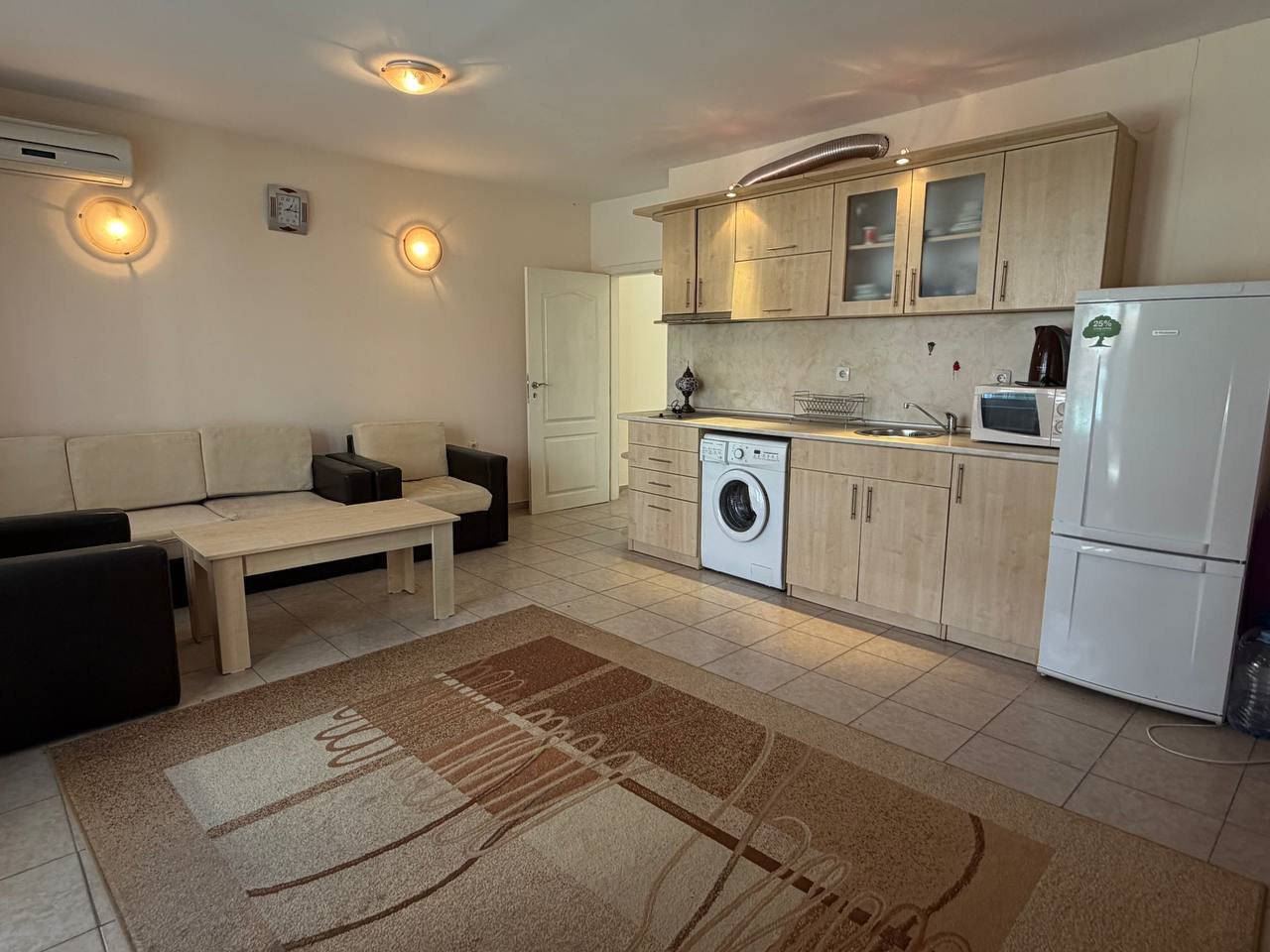 Spacious Two-Bedroom Apartment 200 m from the Beach in Sunny Beach – with a Low Maintenance Fee